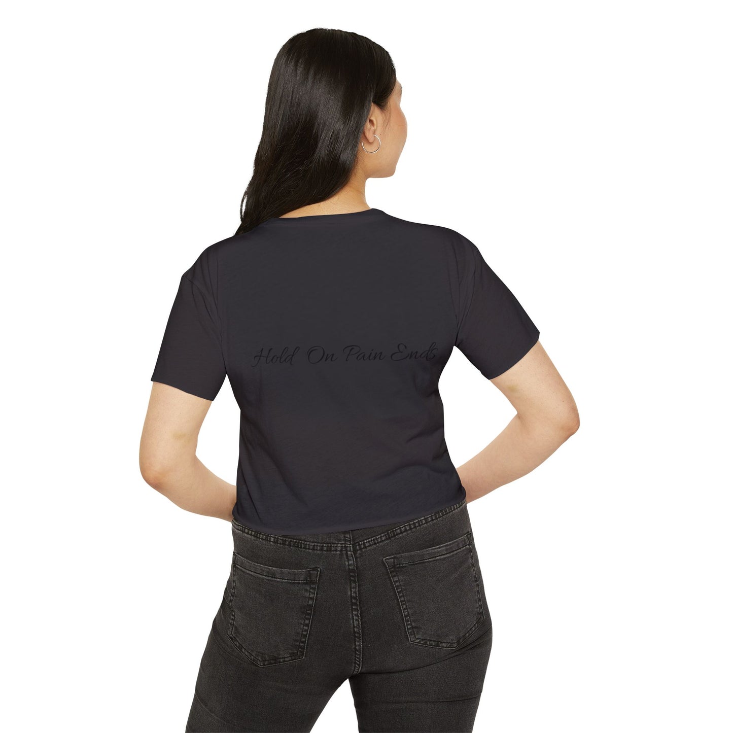 Crop Top - Hold on Pain Ends Design
