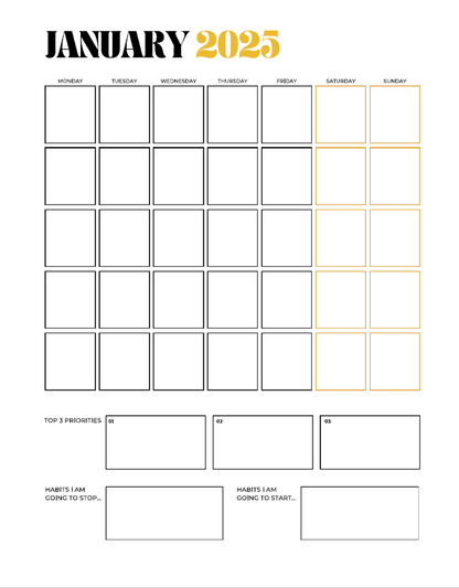 2025 Vision Board Planning Guides